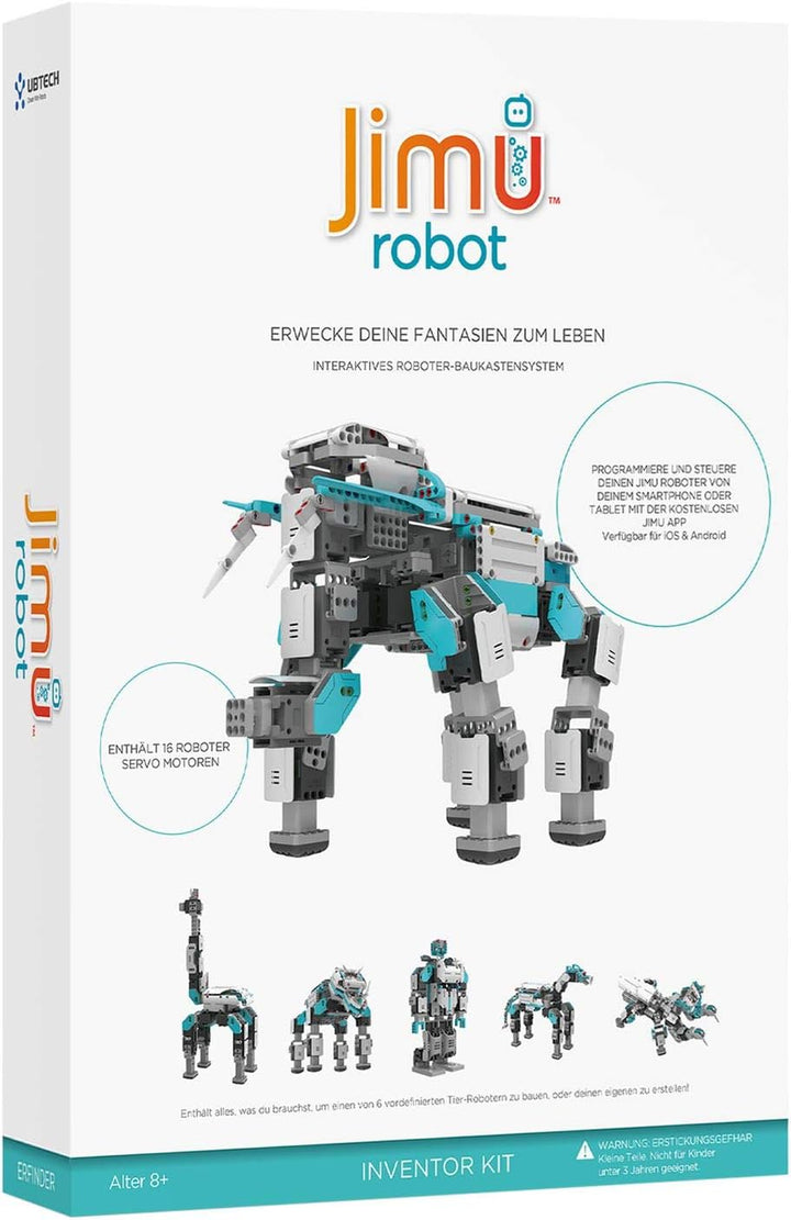 UBTech Jimu Robot Inventor Kit - Programmierbares Roboter-Baukastensystem für Kinder ab 8 Jahren Mod