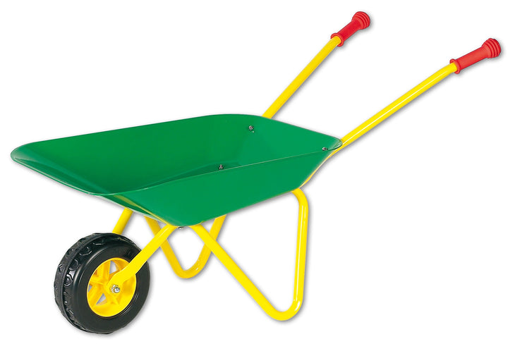 The Toy Company 9565 Outdoor active Schubkarre Metall grün und gelb