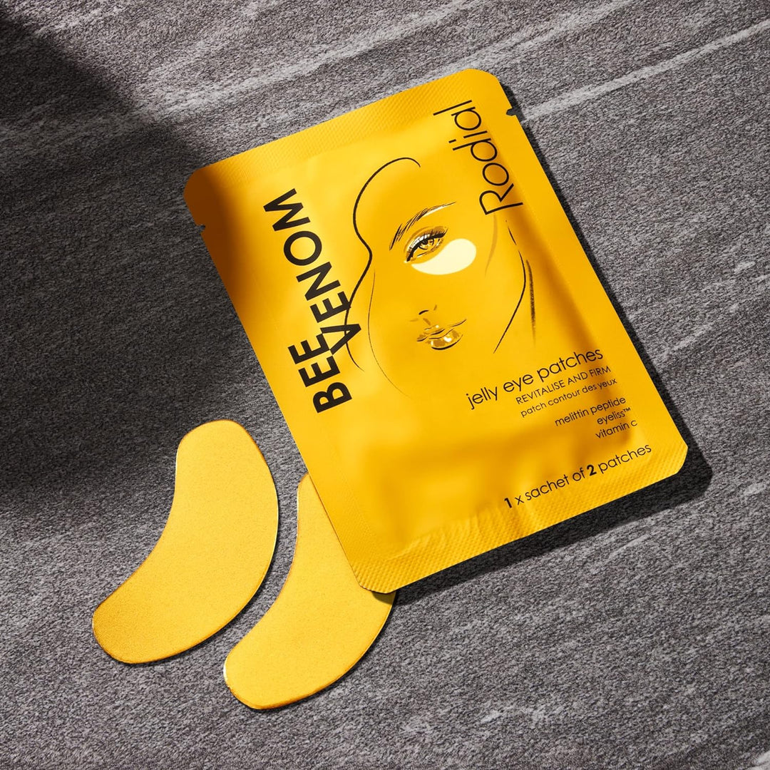 Rodial Jelly Eye Patches Bienengift (Box mit 4 Beuteln), verjüngt und fest, kühlende Gelee-Technolog