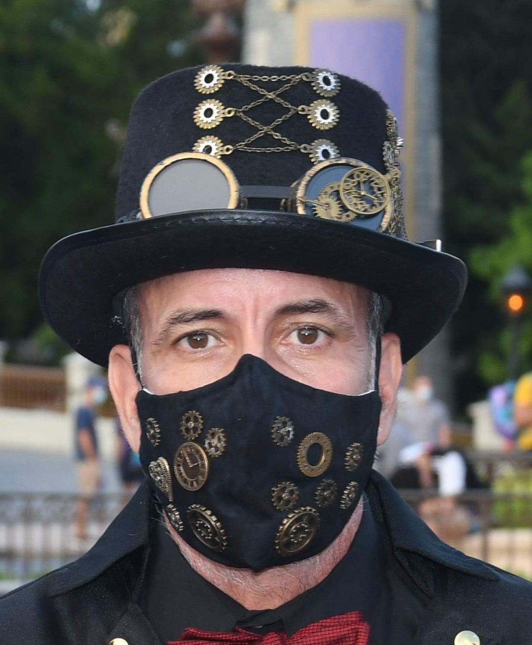 GRACEART Zauberkasten Steampunk Zylinder Hut Steampunk Herren and Steampunk Damen with Goggles, Gear