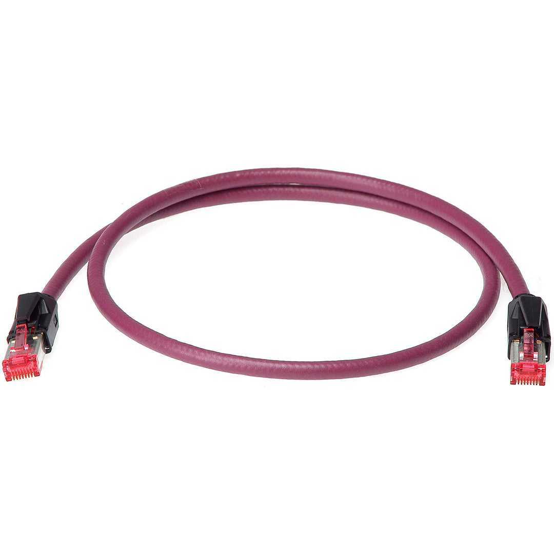 KLOTZ RC5 RamCAT hochflexibles Netzwerkkabel für den harten road einsatz (RJ45 - RJ45) (5,0, bordeau