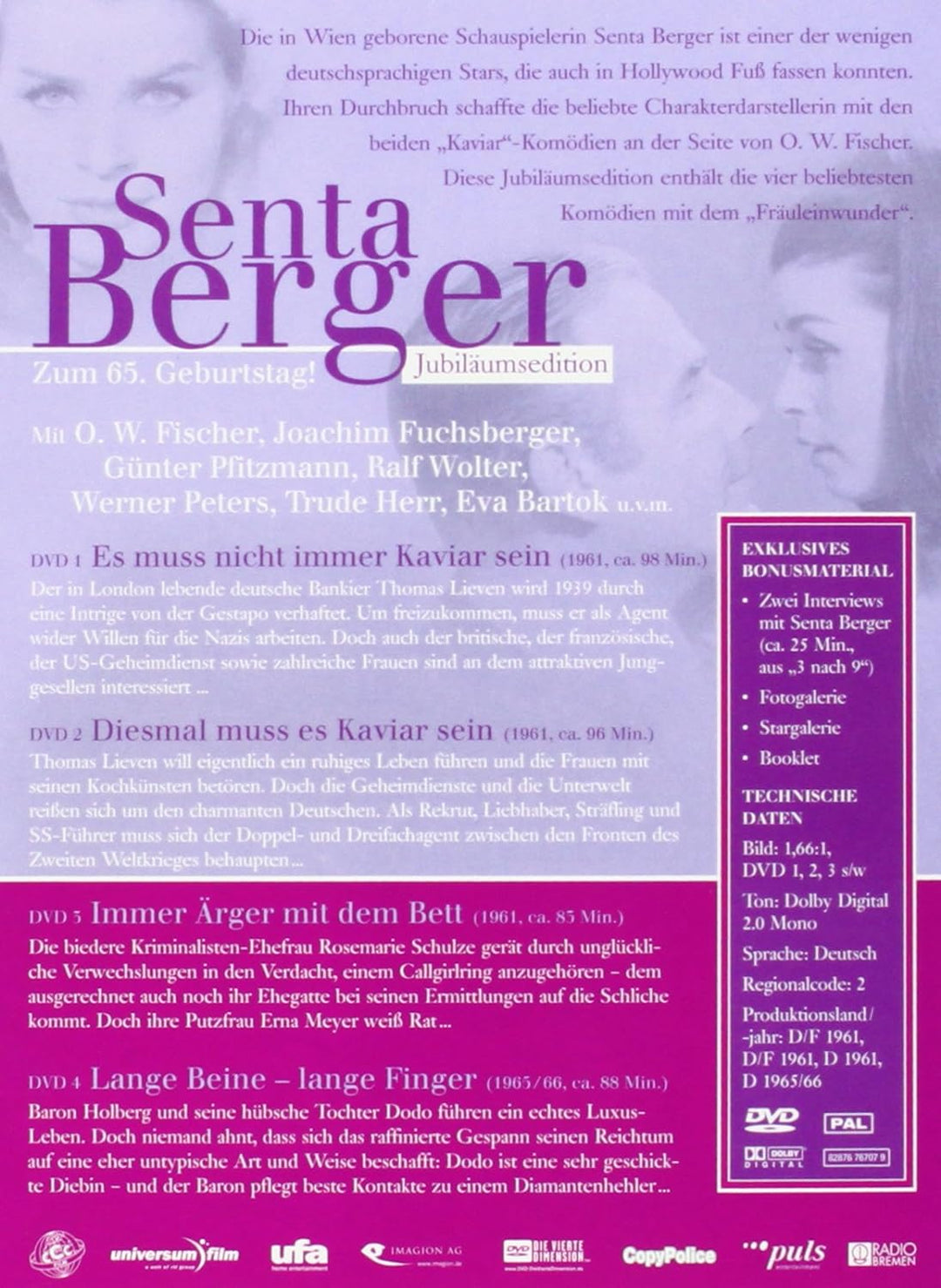 Senta Berger - Jubiläumsedition, DVD