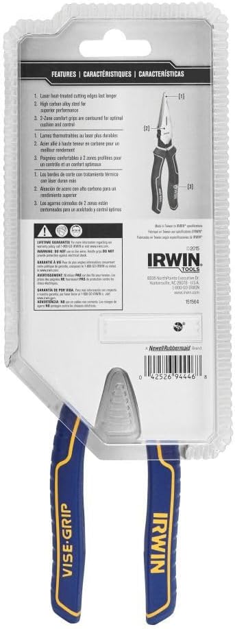 Irwin Tools 1968337 Irwin Vise Lange Nase Zange, LH, 20,3 cm