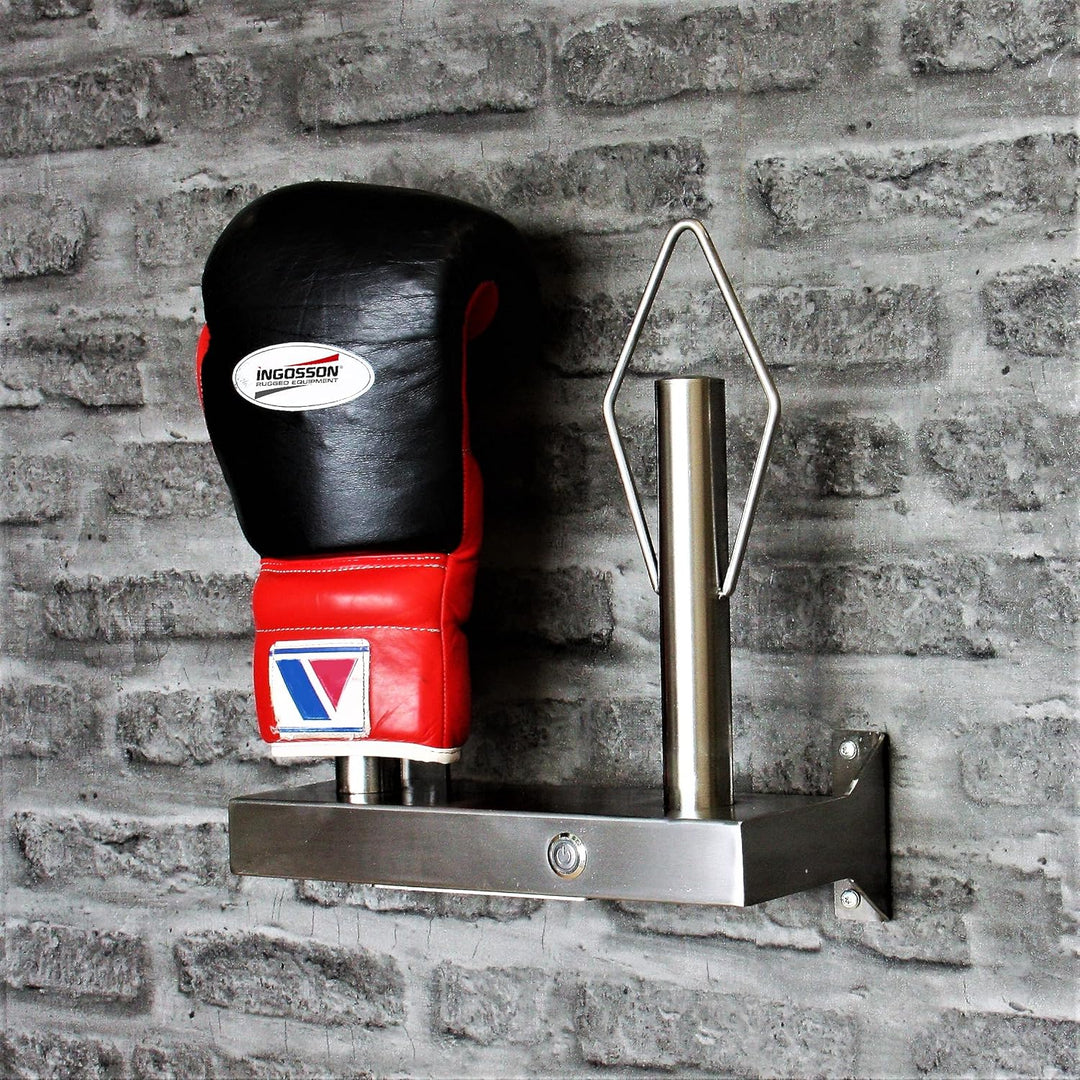 Boxhandschuh Trockner mit Ventilator, Ständer, aus Edelstahl, mit Wandhalterung
