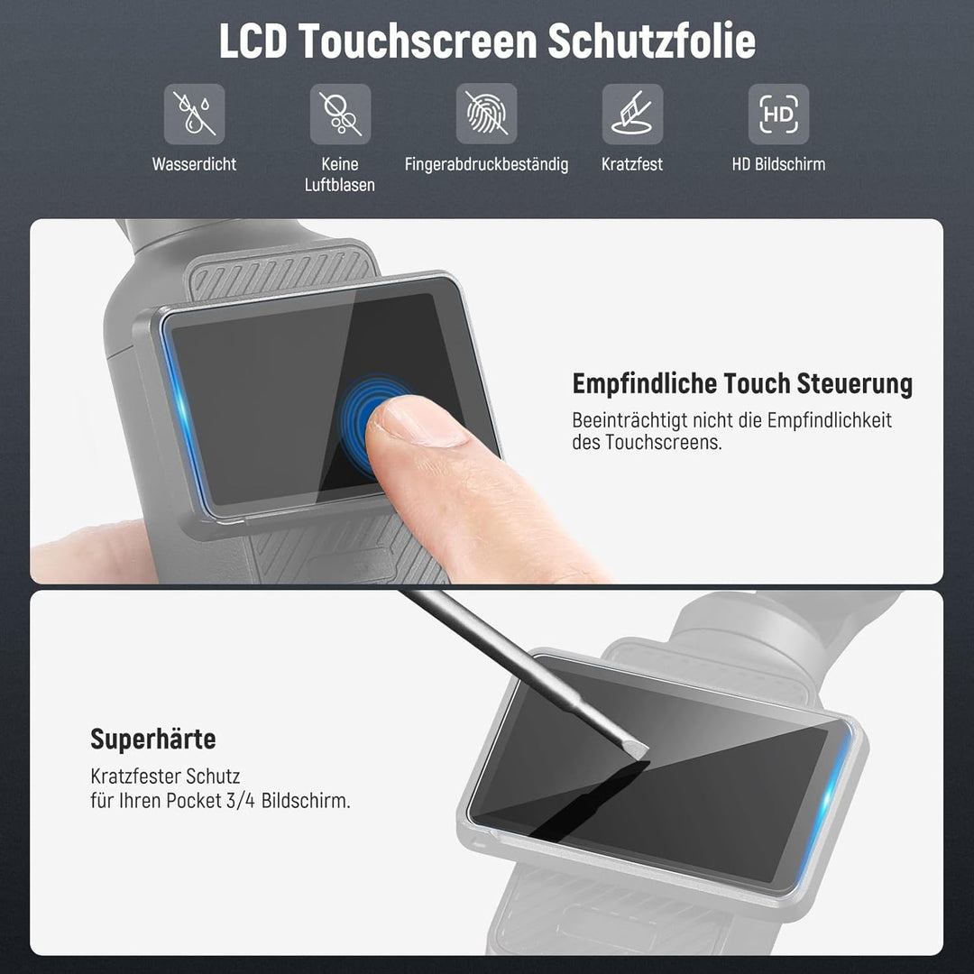 NEEWER Magnetischer Black Diffusion 1/2 Filter, kompatibel mit DJI Osmo Pocket 3, verbessert Filmauf