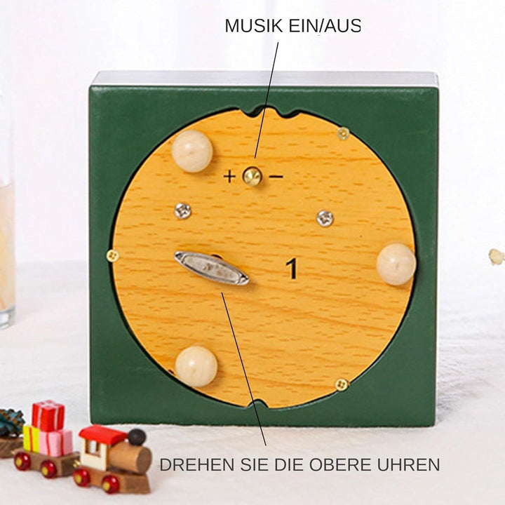 Spieluhr Weihnachten, Weihnachtszug-Spieluhr - Magnetische Eisenbahn-Weihnachtsdisplays für Desktop-