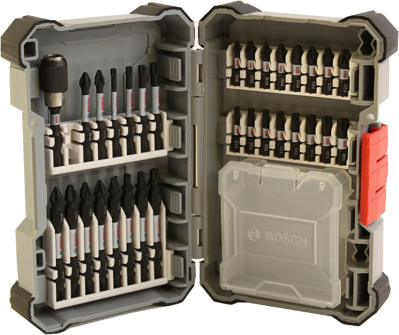 Bosch Professional 31 tlg. Schrauberbit Set (Impact Control, Pick and Click, Zubehör Schlagschrauber