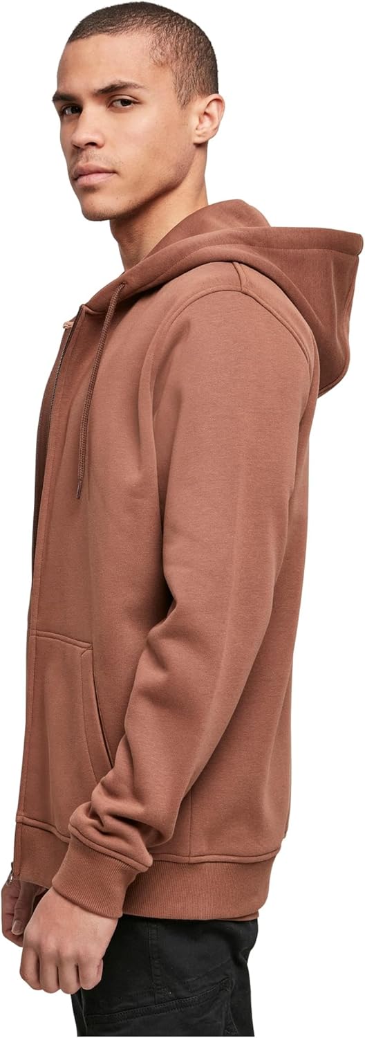 Build your Brand Herren Heavy Zip Hoody, Herren Kapuzenpullover aus Baumwolle und Polyester in viele