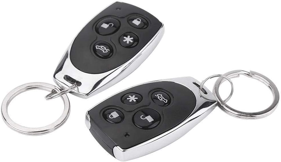 Auto Sicherheitssystem, universelles Auto Alarm Sicherheit Schutz System Keyless Entry mit 2 Fernbed