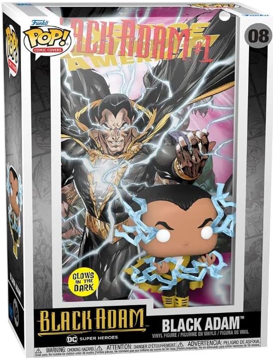 Funko Pop! Comic Cover: DC - Black Adam - Leuchtet Im Dunkeln - Vinyl-Sammelfigur - Geschenkidee - O