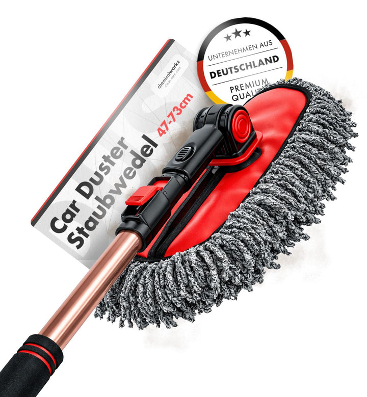 chemicalworkz Car Duster Staubwedel Auto | Premium Auto Staubwischer mit lang ausziehbarem Teleskopg