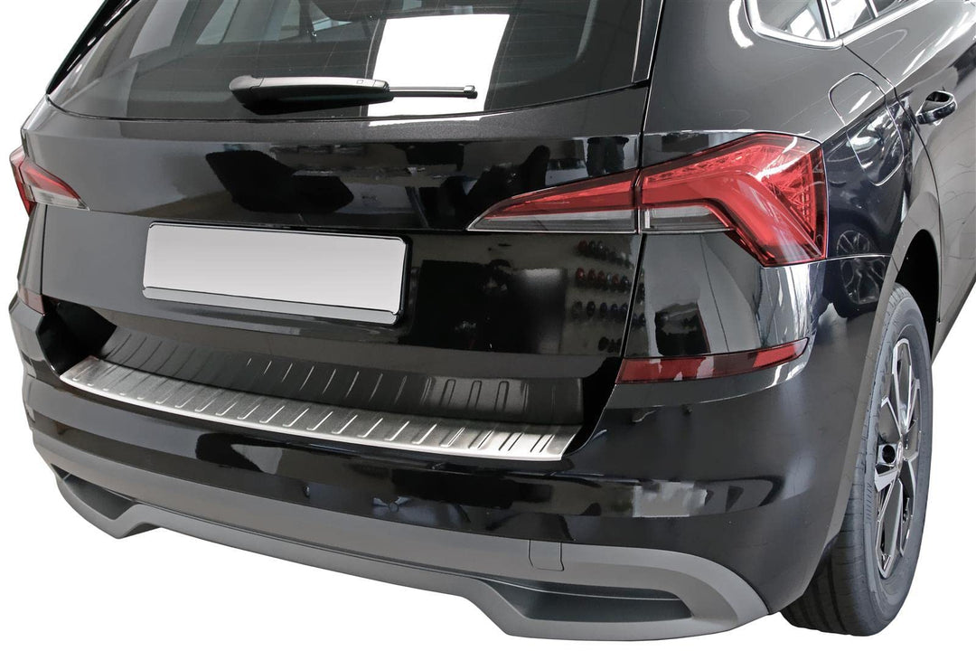 Ladekantenschutz Edelstahl MATT kompatibel für SKODA Kamiq | ab 2019 | mit Abkantung | premium Quali