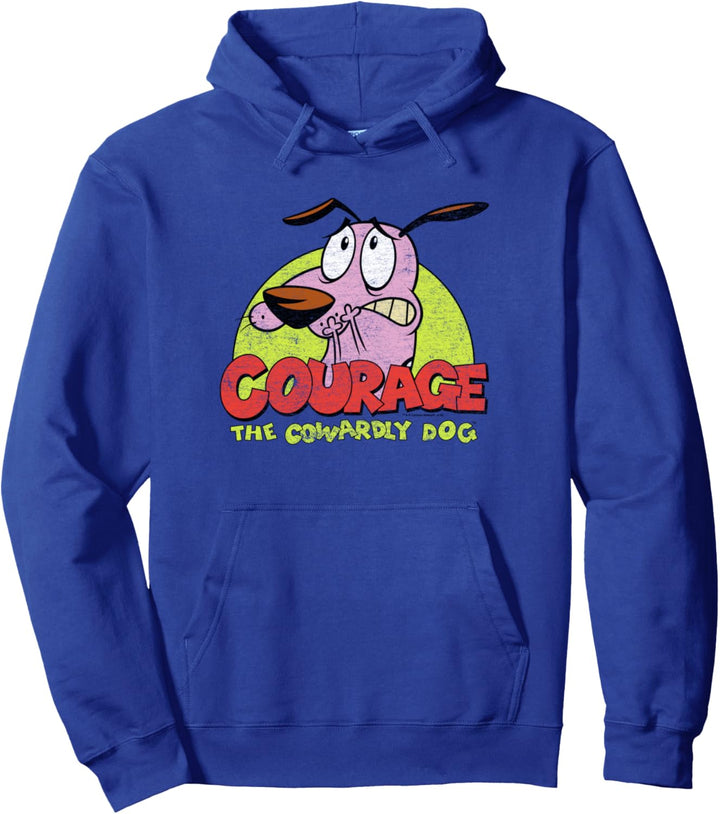 Courage the Cowardly Dog Colorful Courage Pullover Hoodie