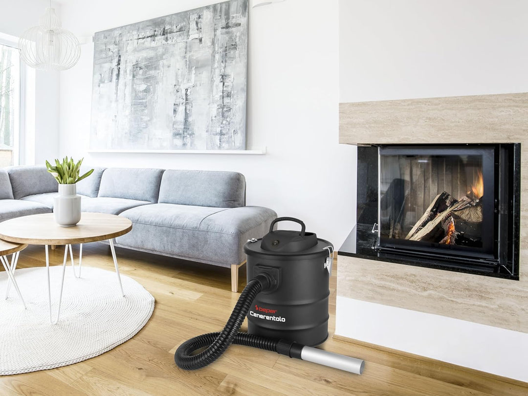 BEPER P202ASP250 Professioneller Aschesauger 800W, 15-Liter-Tank, Hepa-Filter, Gebläsefunktion, Stau