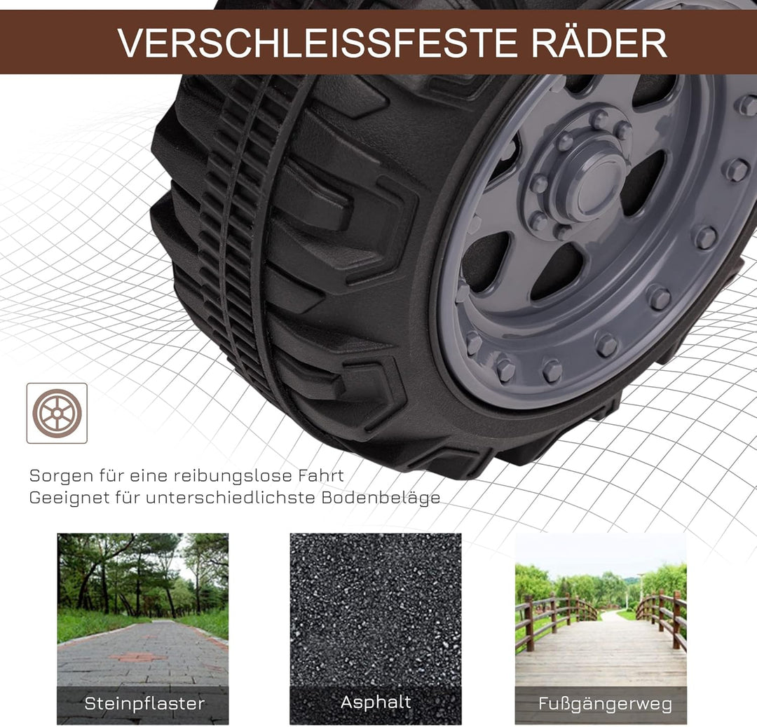 HOMCOM Kinder Quad Elektro 6V Kinderquad mit Vorwärtsfunktion, Musik, Elektro-Quad für Kinder 1,5-3