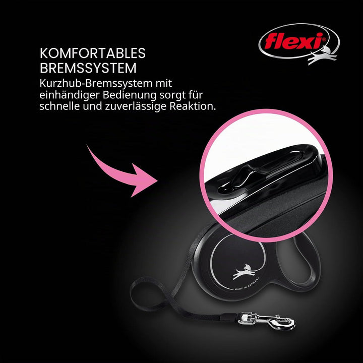 Flexi Classic Roll-Hundeleine (Seil), ergonomisch, langlebig und verhedderungsfrei, für Hunde bis zu