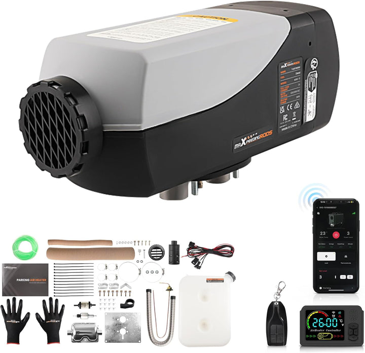 maXpeedingrods 2KW 12V Diesel Standheizung Heizgerät für LKW Wohnwagen Boot Yacht LCD-Schalter Basic
