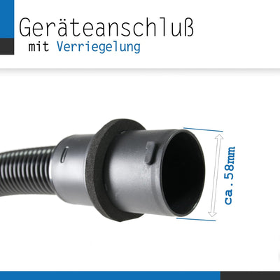 DeClean 2 Meter Saugschlauch Schlauch kompatibel mit Kärcher Staubsauger NT 14/1,NT 25/1,NT 27/1,NT