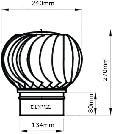130mm Kaminaufsatz Drehbarer Edelstahl, NEUES MODELL, AUSTAUSCHBARE LAGER, Schornsteinabdeckung Kami