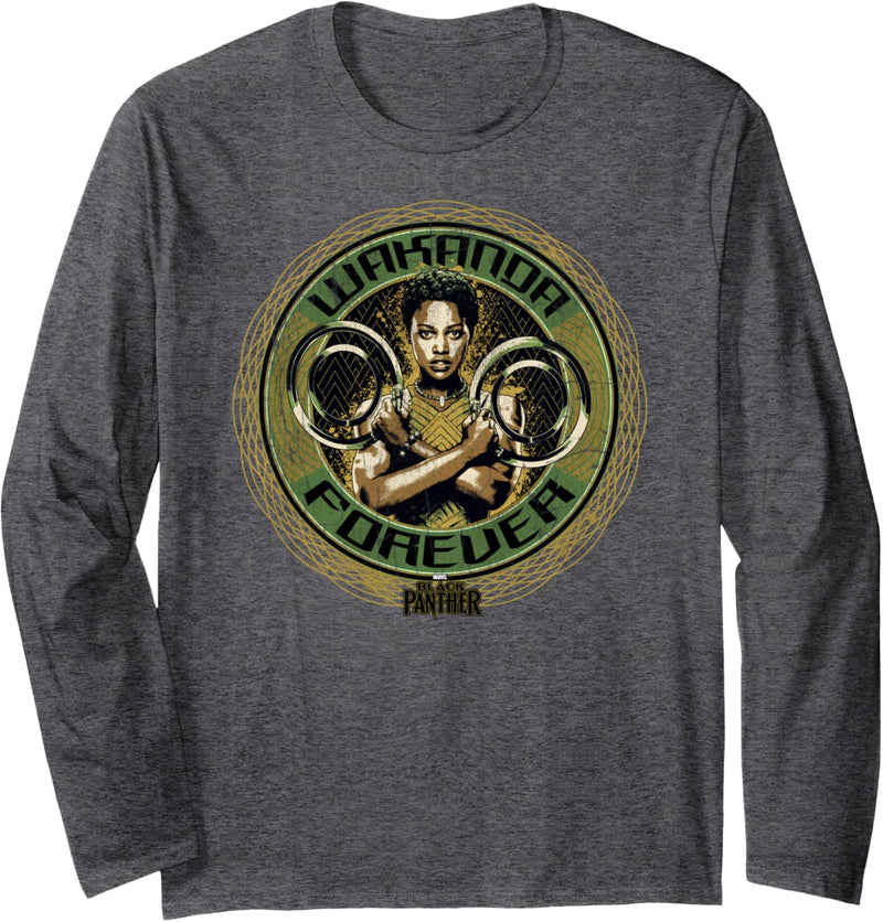 Marvel Black Panther Nakia Wakanda Forever Portrait Langarmshirt