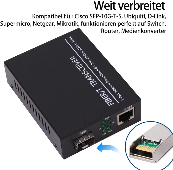 4PCS 1000BASE-T Gigabit SFP auf RJ45 Kupfer Ethernet Modular Transceiver für Cisco,Meraki,Ubiquiti,D