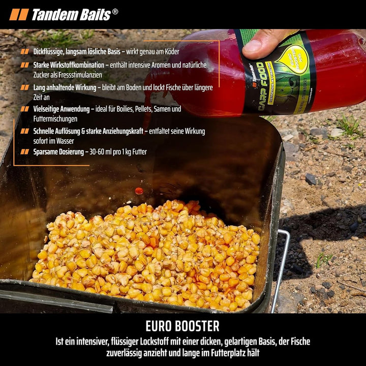 Tandem Baits Karpfen Futter Angelfutter Dip Für Boilies Karpfenboilies Attraktor Euro Booster XXL 2-