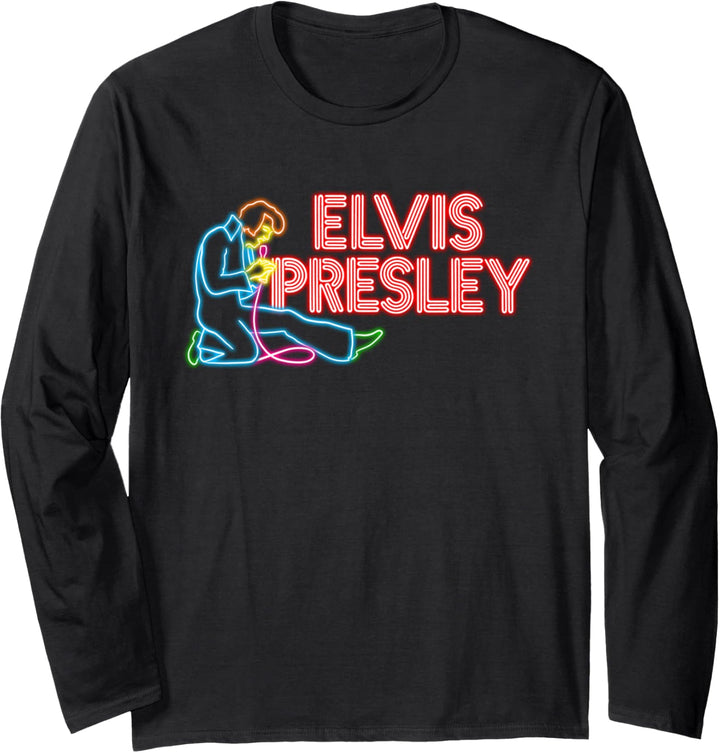 Elvis Presley Official Elvis Neon Sign Langarmshirt