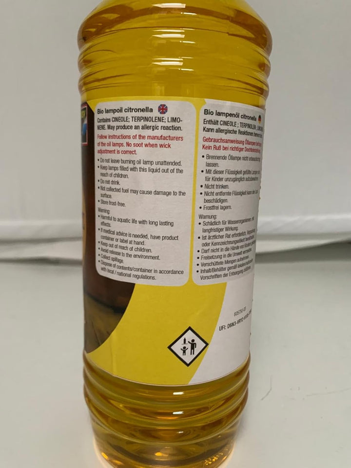 2 x 1000 ml Moritz Bio Lampenöl Citronella Biologisches Lampenöl, 2