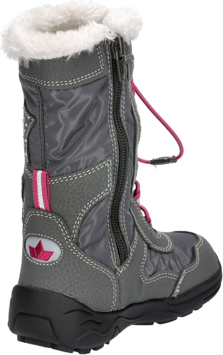 Lico Mädchen Cathrin Schneestiefel 25 EU Grau Pink, 25 EU Grau Pink