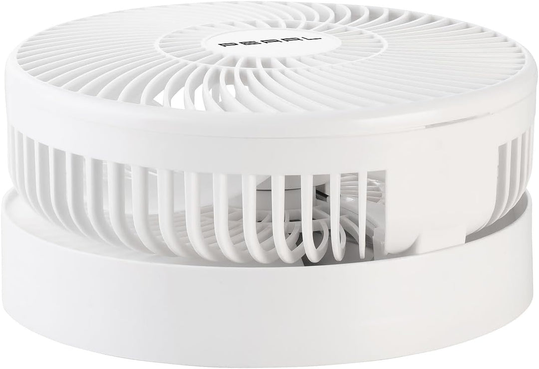 PEARL Akku Tischventilator: 2in1-Akku-Tisch- & Standventilator, ausziehbar bis 1 m, 8,5h, 4000 mAh (