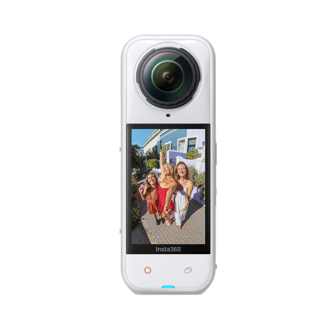 Insta360 X5 Satinweiss - wasserdichte 8K 360°-Action-Cam, Spitze bei wenig Licht, Unsichtbarer Selfi