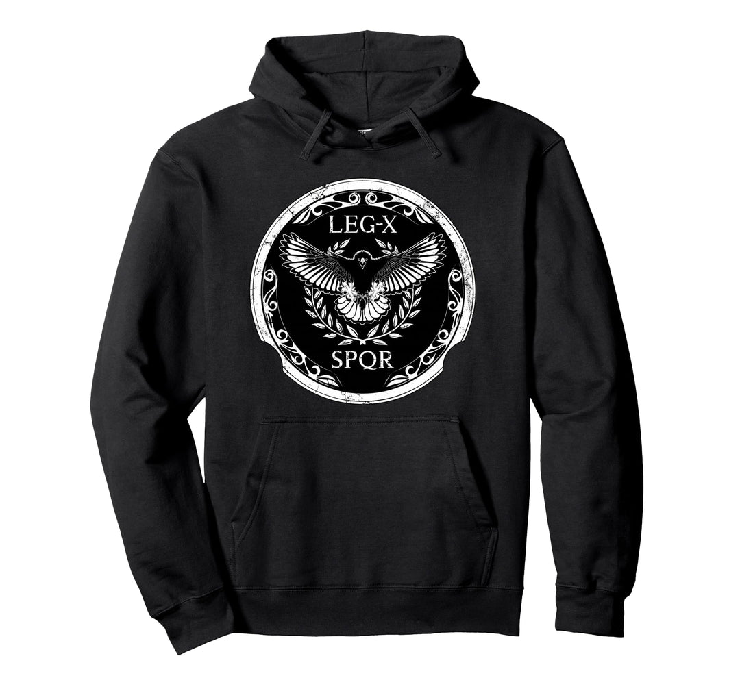 Römischer Adler Legio X Equestris SPQR Pullover Hoodie