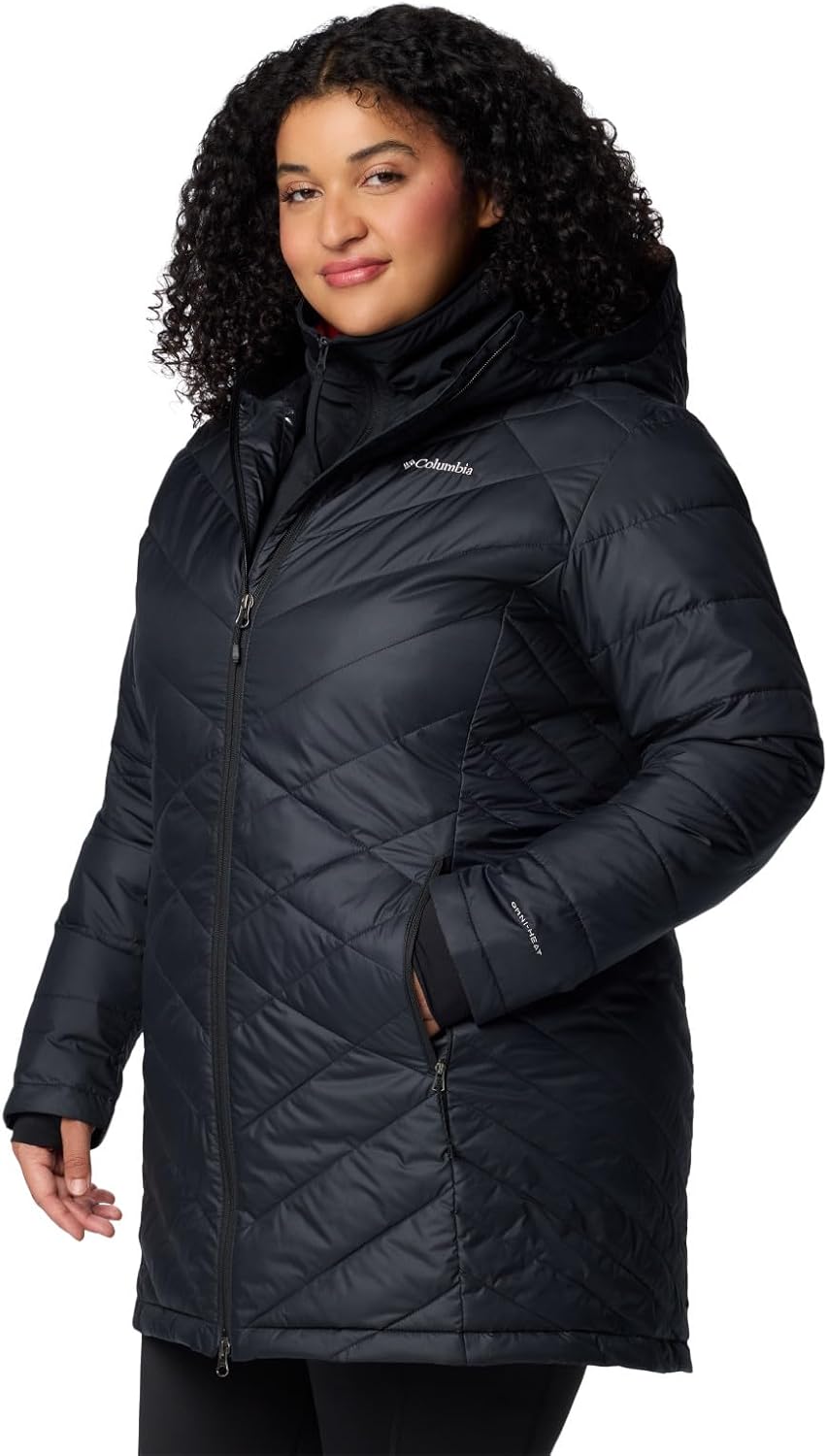 Columbia Damen First Generation Heavenly Long Hooded Jacket Heavenly Long Hooded Jacket (1er Pack) X