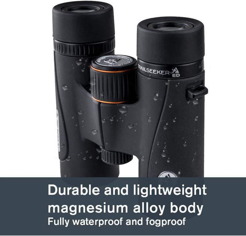 Celestron 71401 TrailSeeker ED 8 x 32 Dachprismen-Fernglas, Vollbreitband-Mehrschichtlinse, BaK-4 Pr