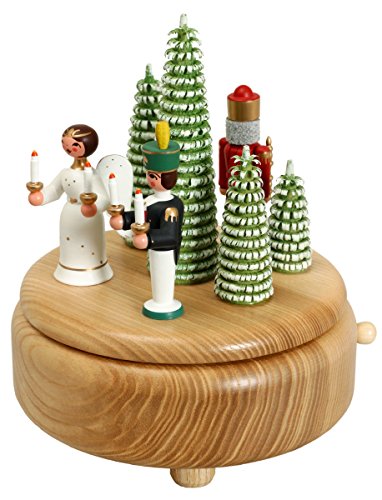 Rudolphs Schatzkiste Spieldose mit Engel Bergmann und Nussknacker BxHxT 13x15,5x13 cm NEU Spieluhr S