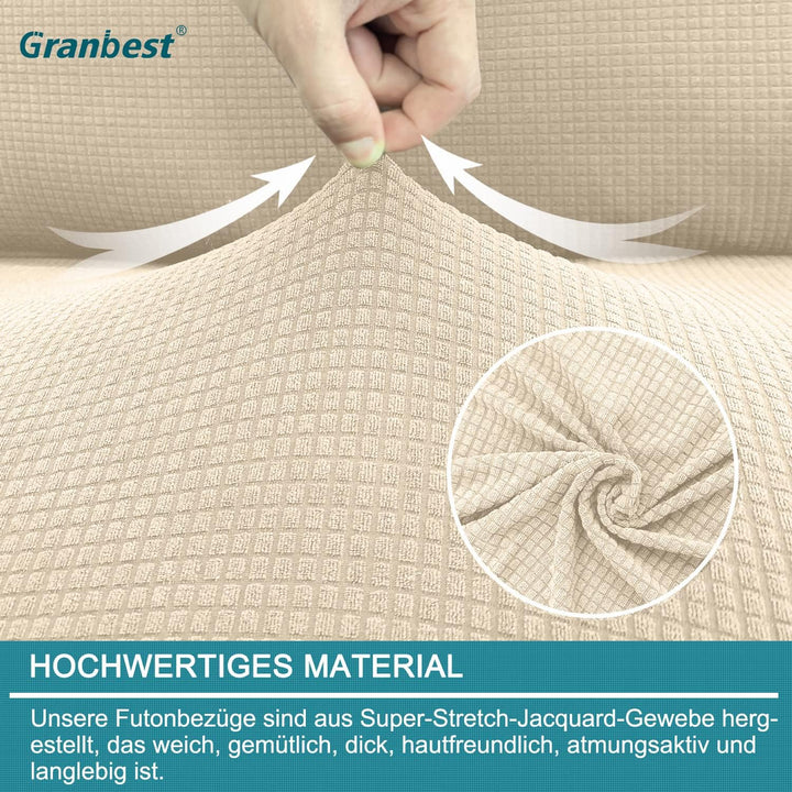 Granbest wasserdichte Armlose Futon Abdeckung, Hoher Stretch Futon Schutz für Faltendes Schlafsofa A