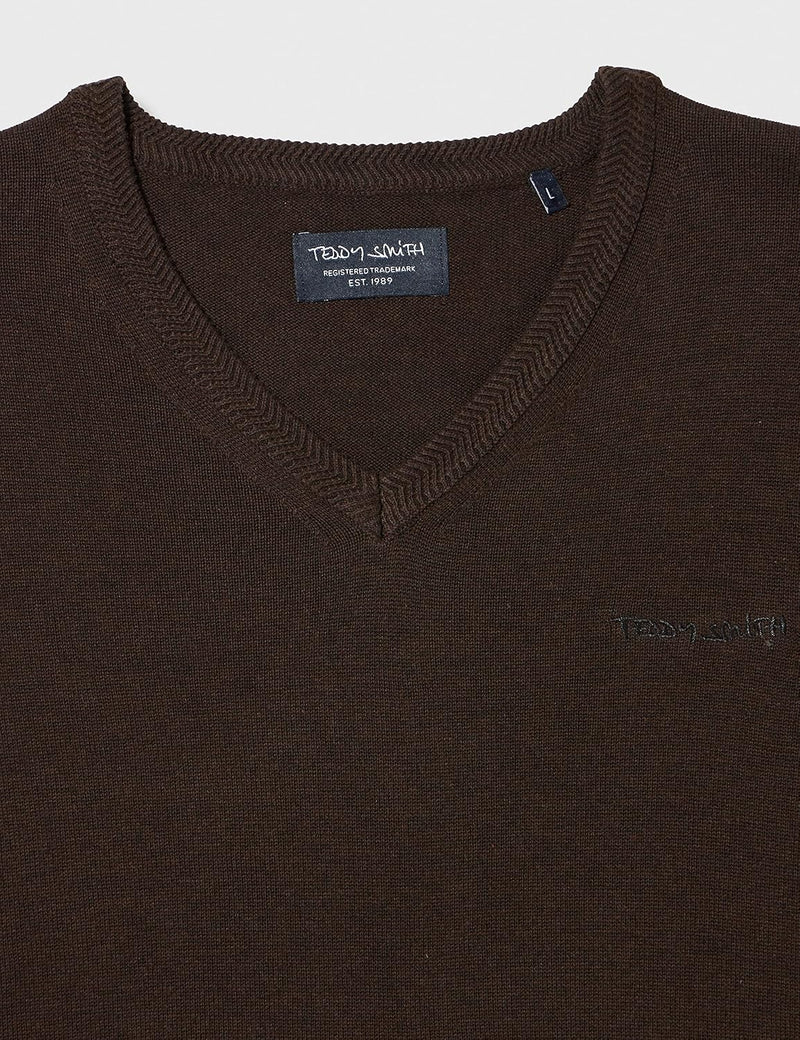 Teddy Smith Herren Pullover XS Dark Ebene, XS Dark Ebene