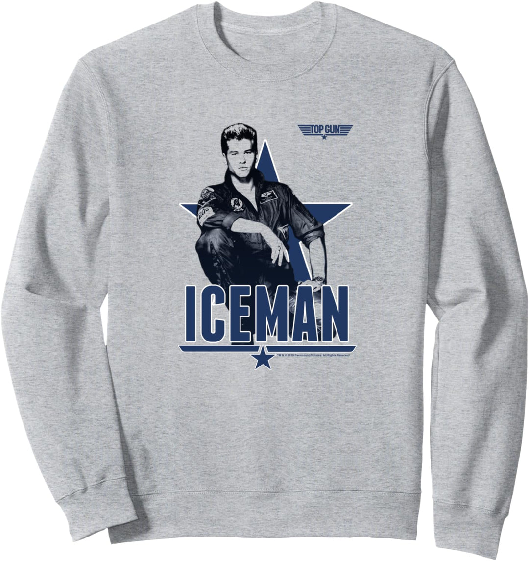 Top Gun Iceman Portrait Poster Sweatshirt