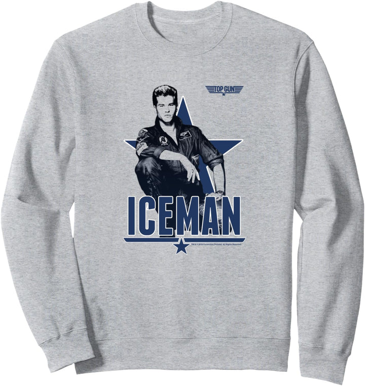 Top Gun Iceman Portrait Poster Sweatshirt