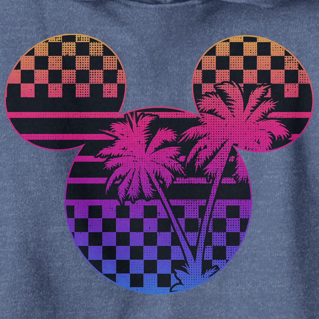 Disney Jungen Klassischer Mickey Roadster Palm Mickey Hoodie, Heather Navy, S