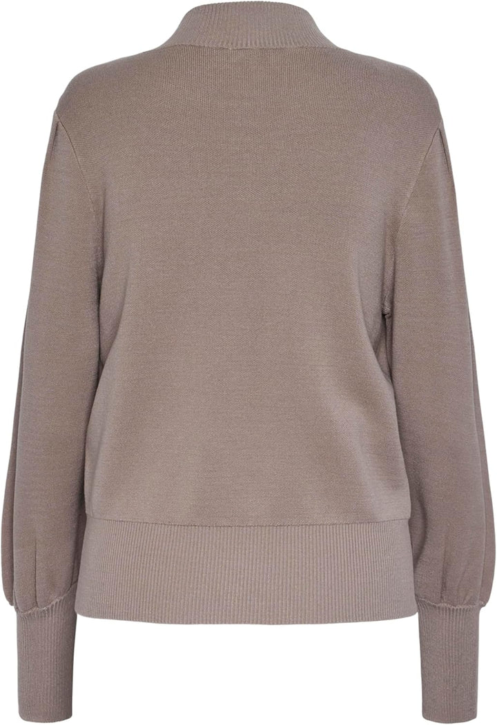 YAS Damen Yasfonny Ls Knit Pullover S. Noos, Fungi