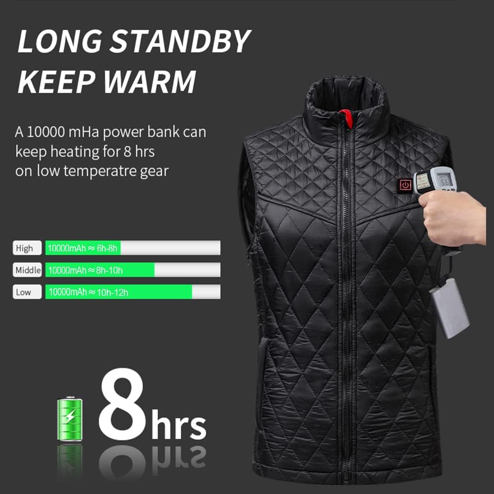 Oneshlee Heizweste Damen, Wärmeweste Elektrisch, Heizjacke Usb, Weste Mit Heizung, Warme Weste Behei