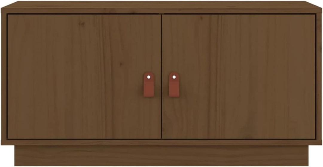 Tidyard TV Schrank mit Türen Fernsehtisch Lowboard Fernsehschrank HiFi-Schrank TV Möbel Tisch Massiv