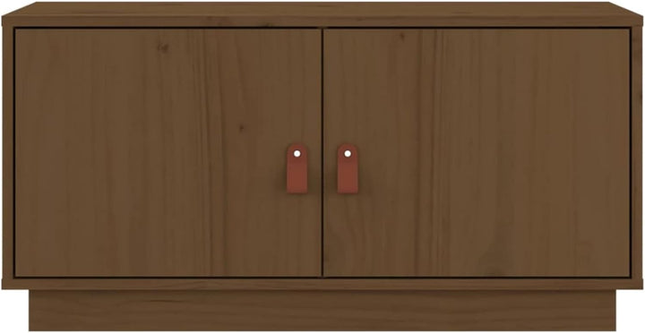 Tidyard TV Schrank mit Türen Fernsehtisch Lowboard Fernsehschrank HiFi-Schrank TV Möbel Tisch Massiv