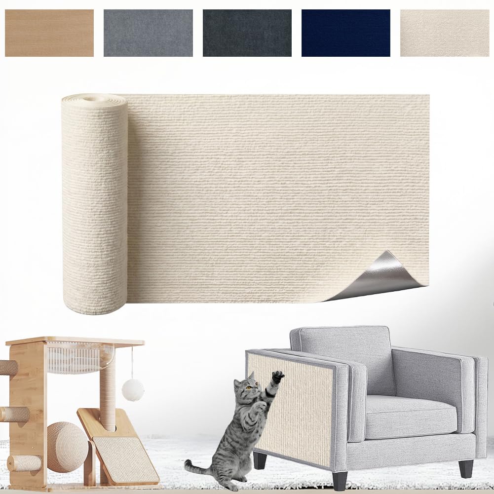 Kratzmatte Katze Selbstklebend - Kratzschutz Sofa Anti Kratz Folie Kratzwand für Katzen Frei DIY Ges