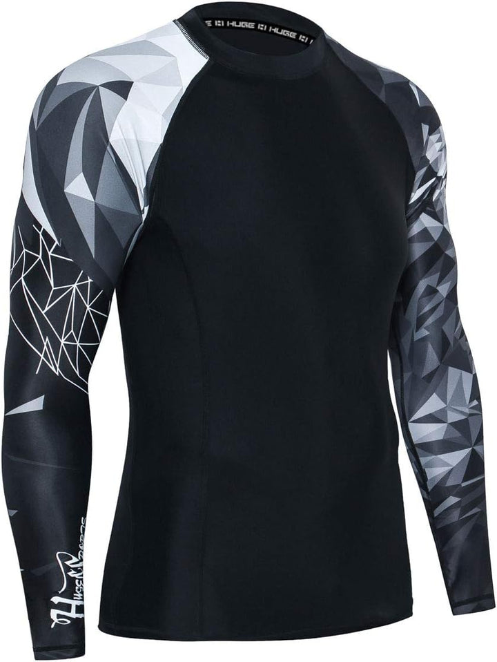 HUGE SPORTS Wildes Tier Rashguard Sonnenschutz Schnelltrocknend Kompression Schwimmshirt XL Löwe, XL