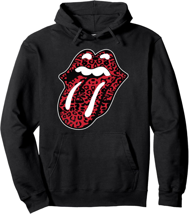 Offizielle Rolling Stones Leopardenzunge Pullover Hoodie