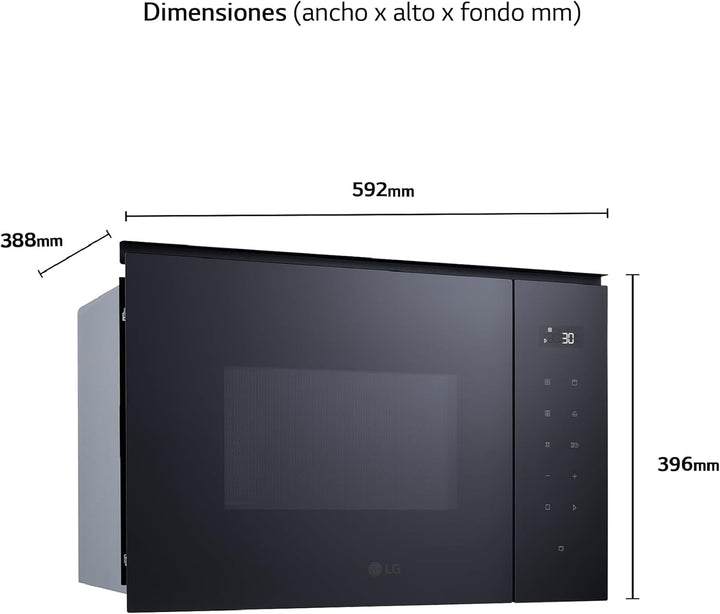 LG Mikrowelle mit integriertem Grill, 900 W, 25 l, MGBZ2593F