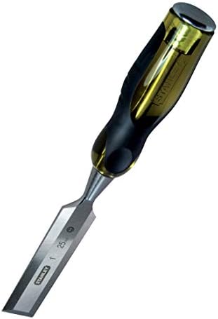 Stanley FatMax Beitel (30 mm Klingenbreite, Thru-Thang-Klinge, Stahl-Schlagkappe, Griff mit Weichsto