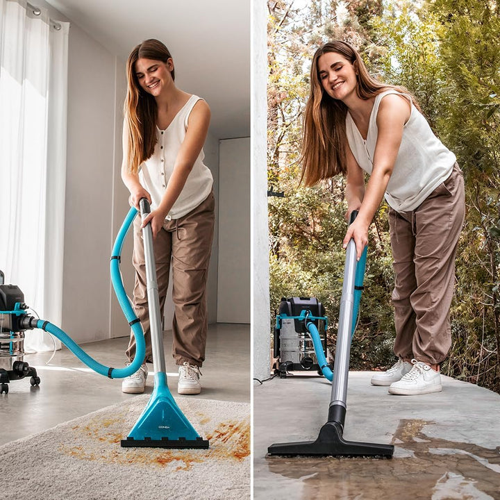Cecotec Staubsauger für Feststoffe, Flüssigkeiten, Polster und Teppiche mit Kabel Conga CarpetClean